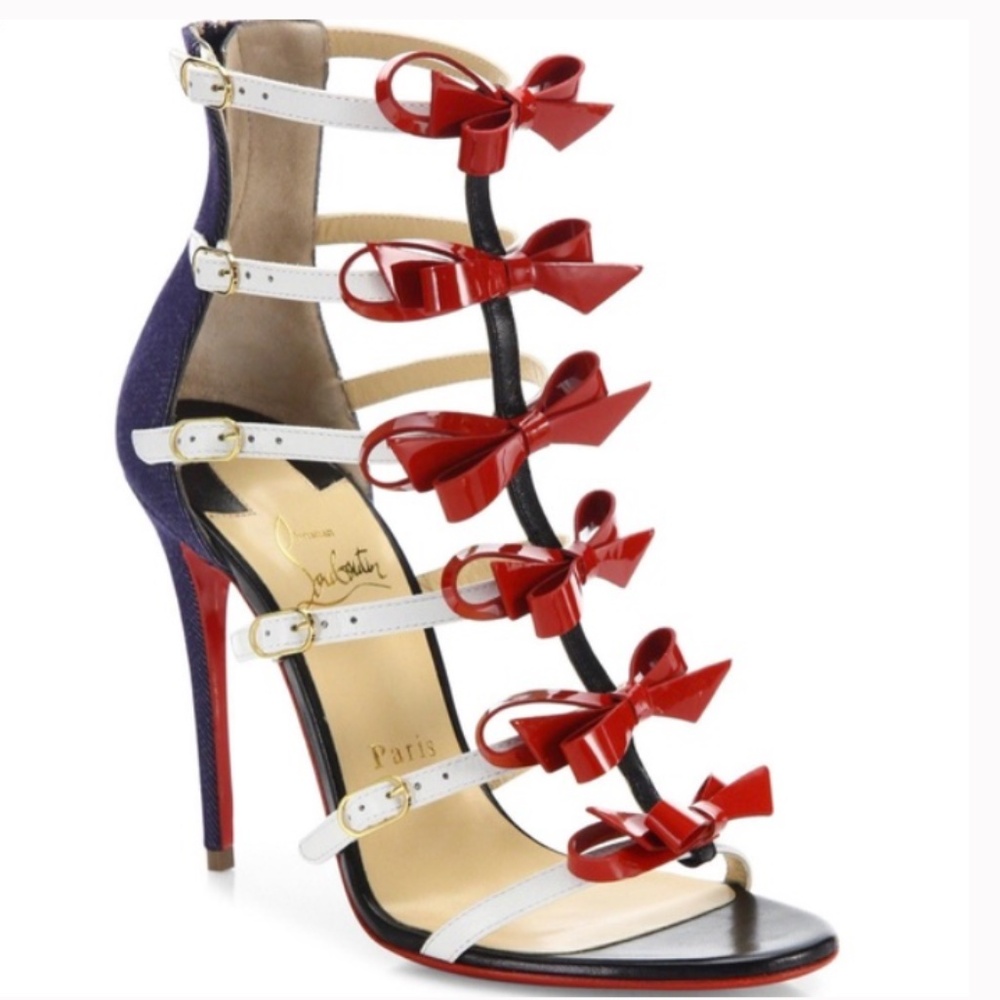 louboutin bow heels